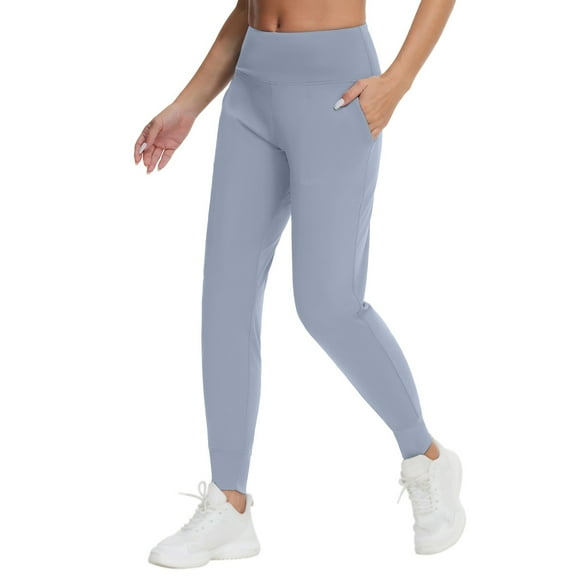 AXXD Yoga Pants for Women,Athletic Legging,Women Athletic Yoga Casual Stetch Shorts,Solid,High Waist Rise,PocketBlue,S