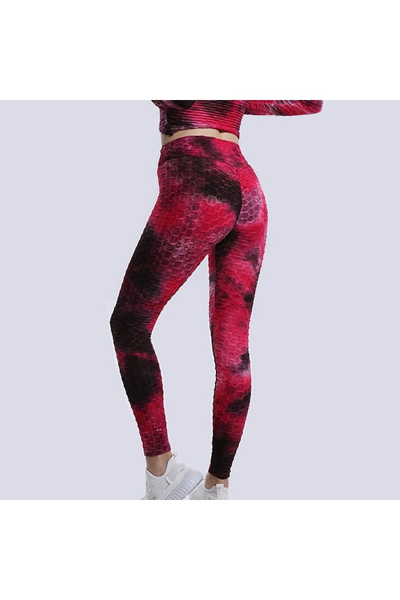 Yoga Pants for Women,Athletic Legging,Women Athletic Yoga Casual Stetch Shorts,Solid,High Waist Rise,PocketHot Pink,M (US:6)