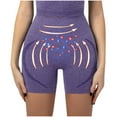 thumbnail image 1 of AXXD Yoga Shorts for Women,Yoga Shorts With Pockets for Women,Women Athletic Yoga Casual Stetch Shorts,Solid,High Waist Rise,Butt Lifting,Fast Drying,Tummy ControlPurple,S (US:4), 1 of 9