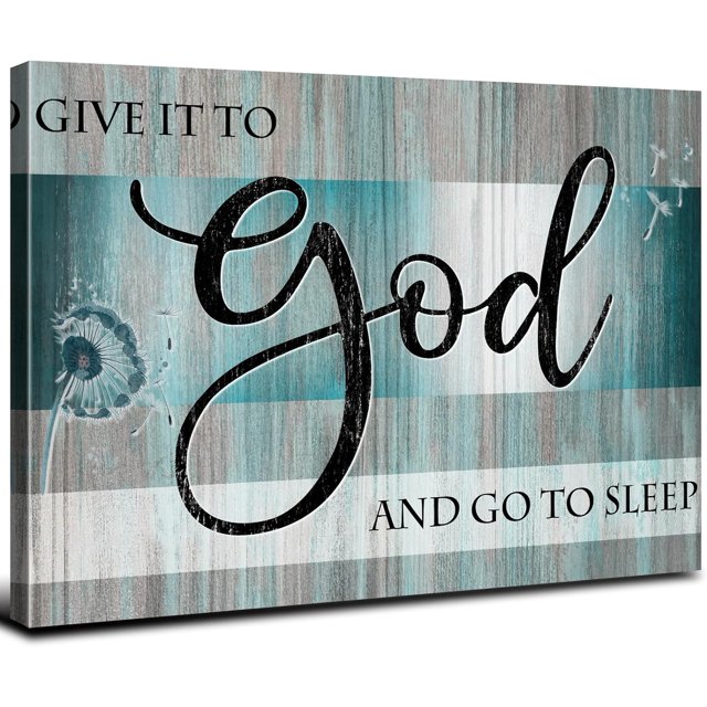 AXXPostersChristian Bible Verses Wall Art Teal Wall Decor Scripture