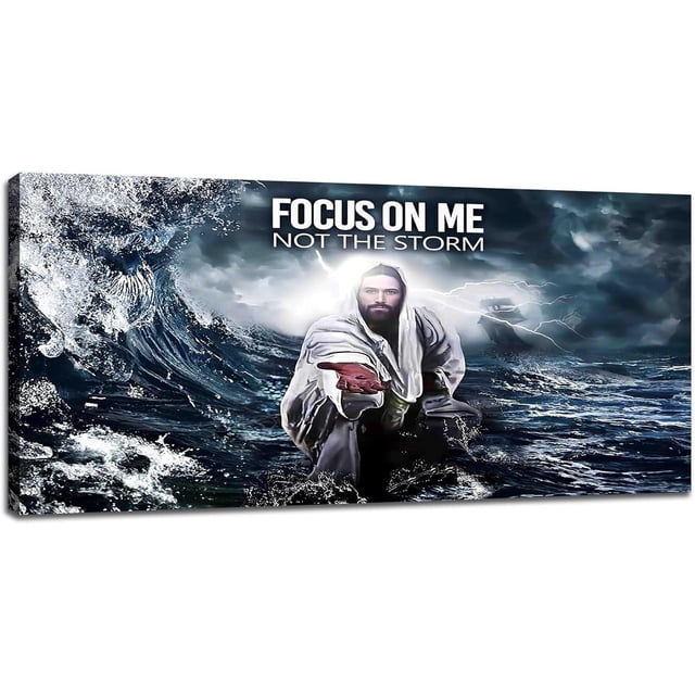 AXXPostersChristian Jesus Large Wall Art 30x60 inch Christian Canvas