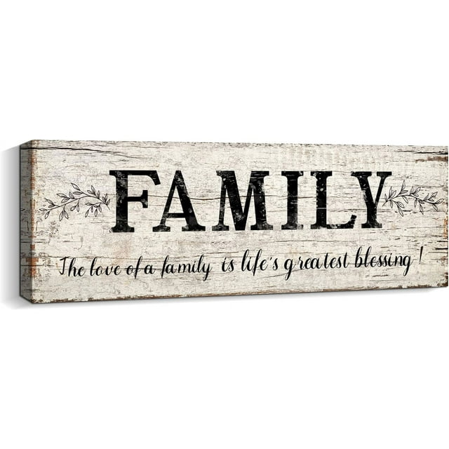 AXXPosters-Family Signs Wall Decor Quote Words Wall Plaques Family Wall ...