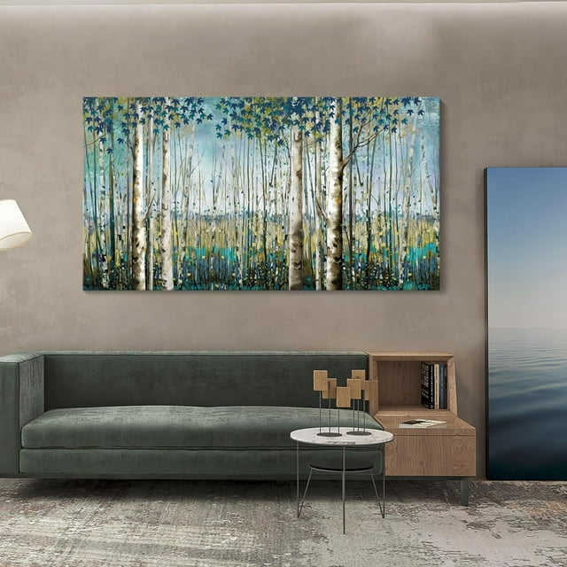 AXXPostersLarge Wall Art for Living Room Landscape Birch Tree Wall Art