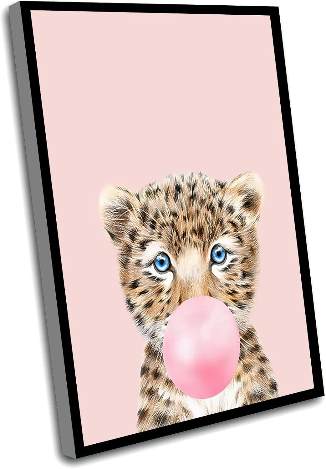 Axxposters Little Boys Bedroom Decor,leopard Bubble Gum Wall Art Print 