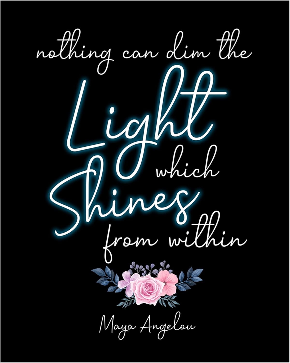 AXXPosters Nothing Can Dim The Light Posters, Art Prints, Black African ...