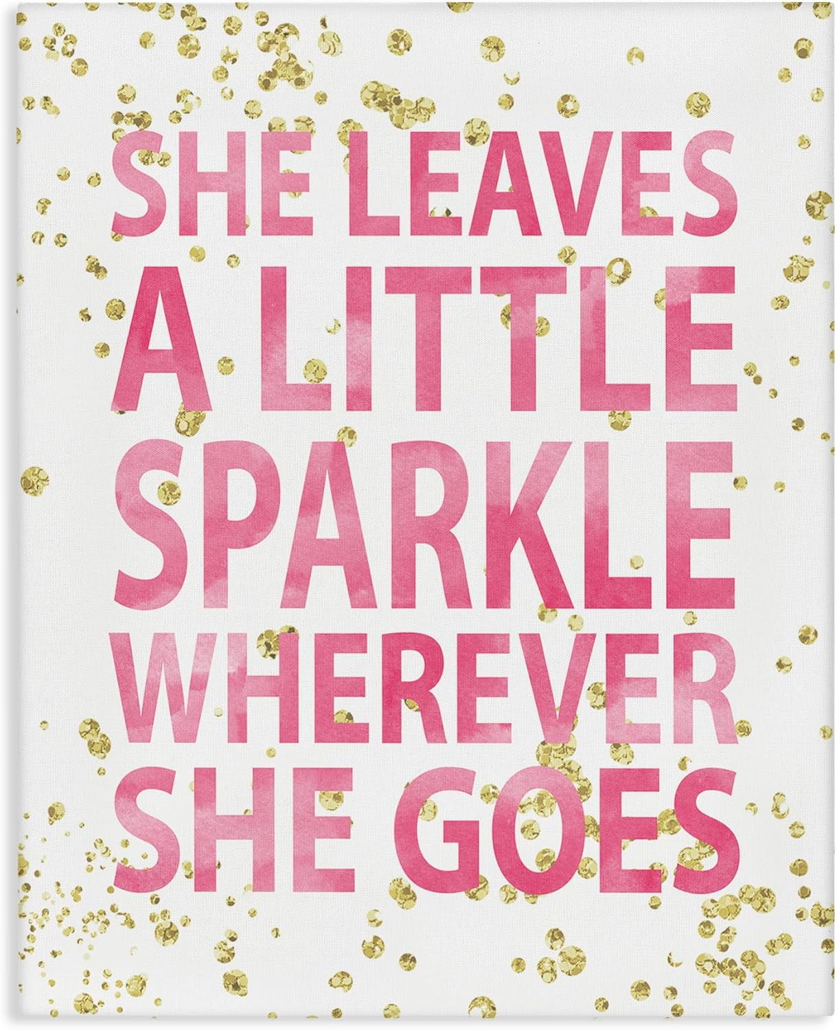 AXXPosters-She Leaves a Little Sparke Canvas Wall Art, 16x20, Design by ...