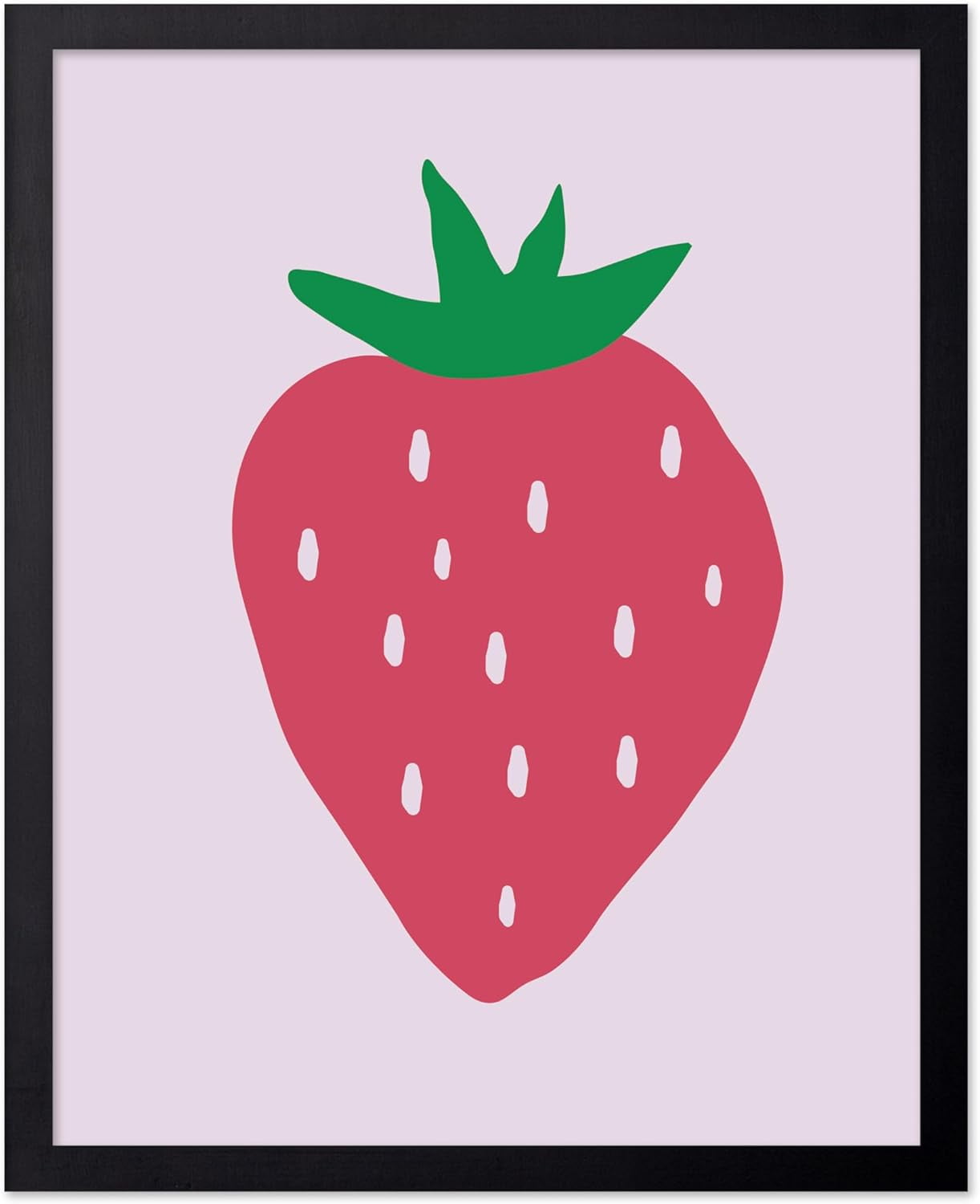AXXPosters Strawberry Poster - Retro Fruit Print - Berry Art - Food ...