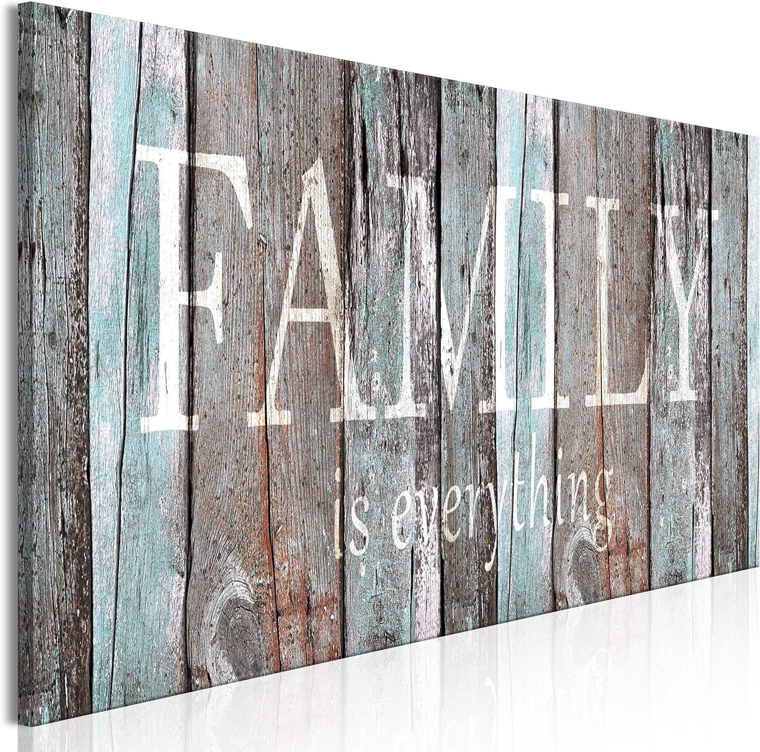 AXXPosters-Textured Canvas Wall Art Quotes Family 59x20 in - 1pcs ...