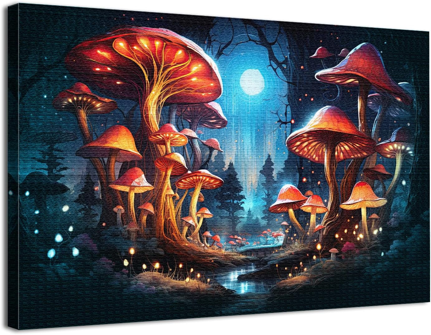 AXXPosters-Vintage Mushroom Pictures Boho Wall Decor Aesthetic Forest ...