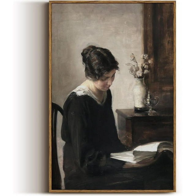 AXXPostersVintage Portrait Wall Art Decor, Living Room Bedroom Woman