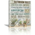 AXXPostersSea Turtle Bathroom Wall Art Teal Pictures Decor Funny in ...