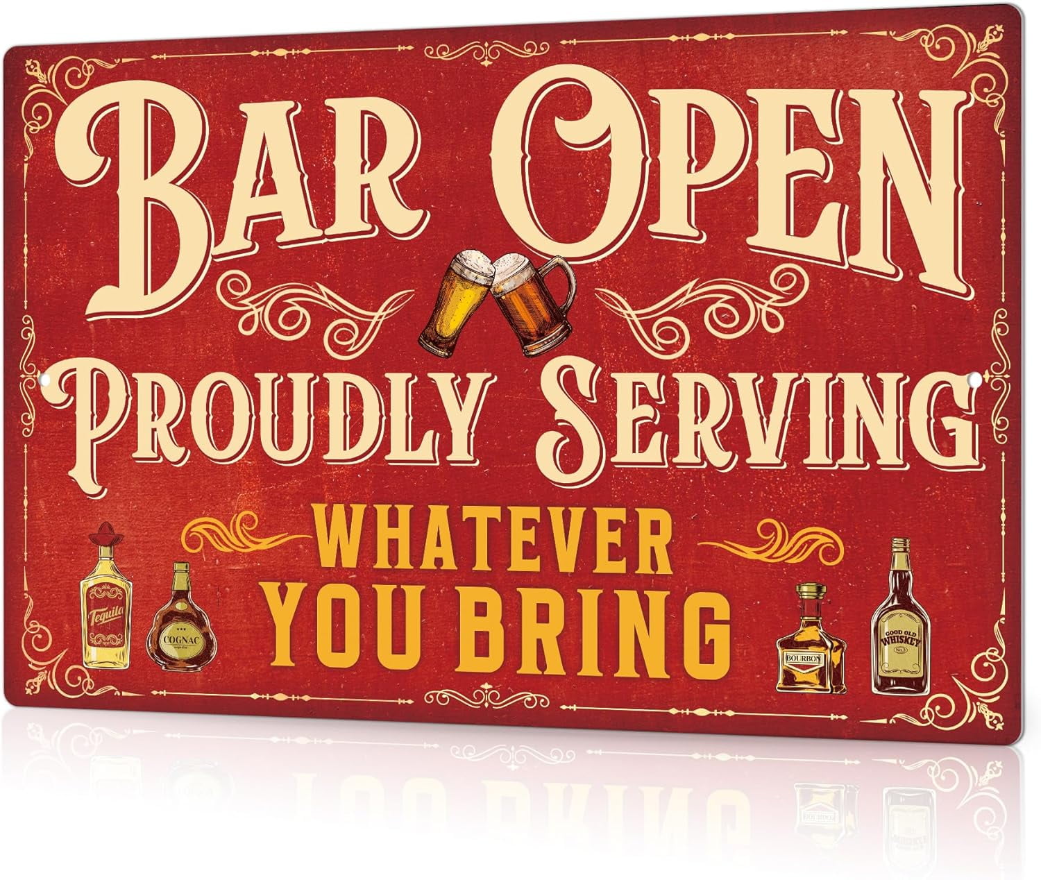Axxtinsing bar sign for home bar drink vintage metal tin sign bar