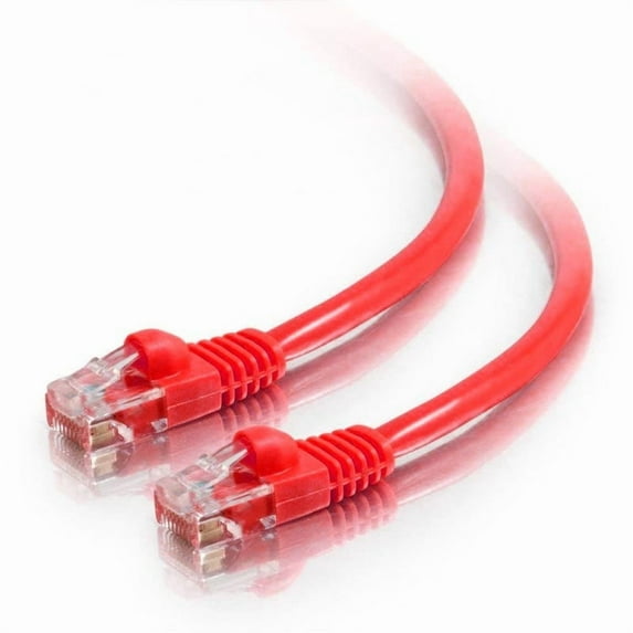 AYA 100Ft CAT6 Crossover Ethernet Network Cable 550Mhz RED 24AWG Network Cable