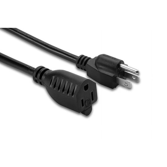 AYA 15Ft (15 Feet) Heavy Duty Power Extension Cord 16AWG 13A, 125V (NEMA 5-15P to NEMA 5-15R) UL, CSA, RoHS