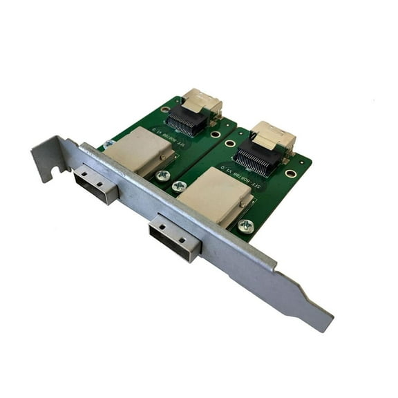 AYA 2-Port SFF-8087 Mini SAS 36-Pin to SFF-8088 Mini SAS 26-Pin Adapter Full PCI Bracket Adapter