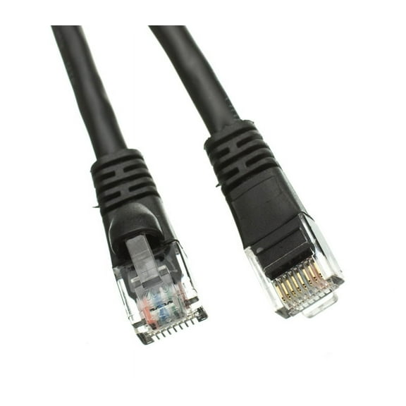 AYA 20Ft (20 Feet) CAT6 RJ45 24AWG Gigabit 550MHz Snagless UTP Network Patch Cable BLACK