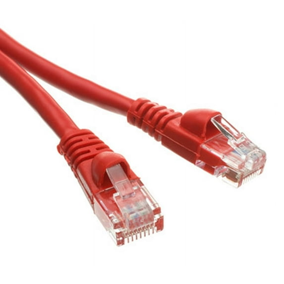AYA 20Ft (20 Feet) CAT6 RJ45 24AWG Gigabit 550MHz Snagless UTP Network Patch Cable RED