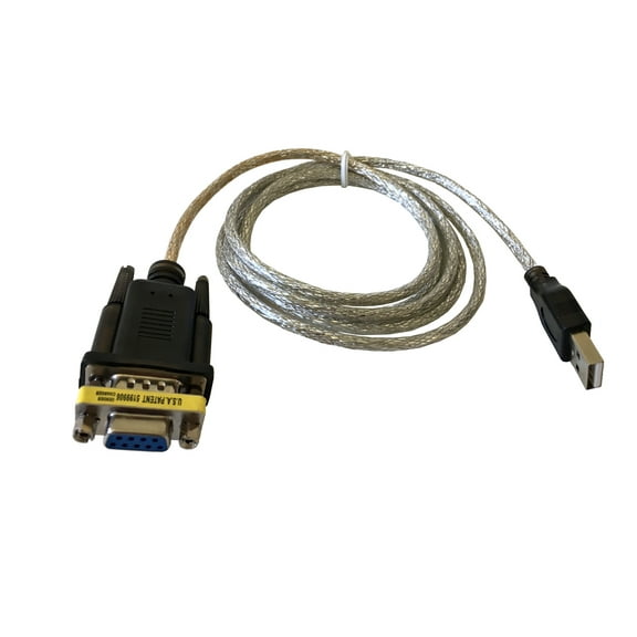 AYA 5Ft USB 2.0 to Serial (9-pin) DB-9 RS-232 with Female Adapter Cable FTDI FT232R for Win/Mac/Linux/Android