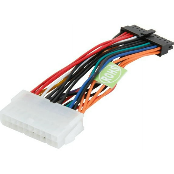 AYA 6' (6 inch) Standard ATX 20-Pin to Mini 24-Pin Power Converter Adapter for HP Systems