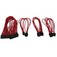 thumbnail image 1 of AYA ATX/PCI-E Extension Cable Kit 18AWG 1Ft (24-Pin ATX, 4+4Pin EPS, 8-Pin PCI-E, 6Pin PCI-E Cables) Red - AYA-24886R-KIT, 1 of 2