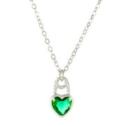 AYA Heart Lock Necklace Female Temperament Creative Design Inlaid Zircon Heart Pendant Clavicle Chain Necklace