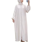AYA Muslim Dresses for Women, Prayer Dress, Islamic Hijab Abaya, One-Piece Long Sleeve Islamic Prayer Dress