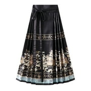 AYA Spring And Autumn New Half Skirt Hanfu Clothing Skirt National Style New Skirt Horse Face Pleated Skirt