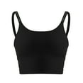 AYA Women's Sports Bras For Women Quick Dry Padded Wirefree Workout Crop Tank Tops Yoga Fitness