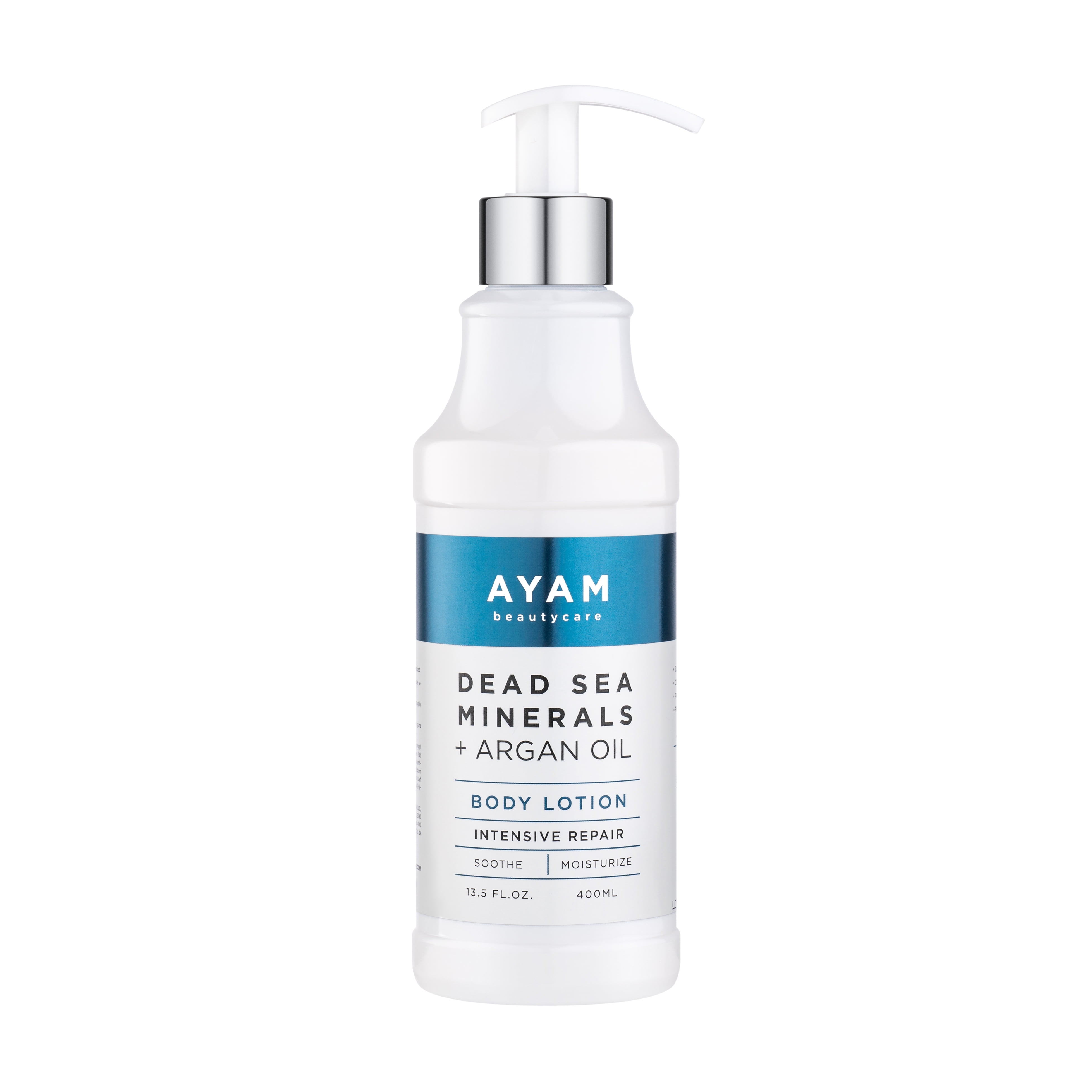 AYAM Beautycare Dead Sea Minerals + Argan Oil Body Lotion Intensive Repair,  Soothe and Moisturize Ultra Healing Formula, Repairs Dry and Damaged Skin 