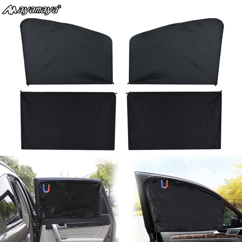 AYAMAYA 4Pack Magnetic Car Side Window Shade,UV & Privacy Protection Car Window Covers for Baby ...