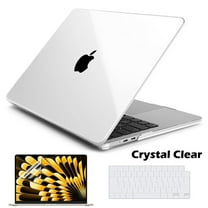 AYAMAYA APPLE MacBook Air 15 inch M2 Case 2023 for Mac Air 15.3 inch Model A2941 Laptop Hard Shell Case Keyboard Cover Screen Protector, Crystal Clear