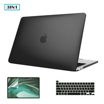 AYAMAYA Compatible with MacBook Pro 13 inch Case 2020 A2338 M1 A2251 A2289, Hard Shell Cover with Keyboard&Screen Protector for MacBook Pro 13.3 inch (Black)