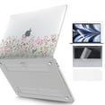 thumbnail image 1 of AYAMAYA Compatible with MacBook Air 13 inch Case 2025-2022 M4 A3240 M3 A3113 M2 A2681, Plastic Flowers Hard Shell & Keyboard Cover & Screen Film, 1 of 8