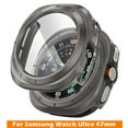 thumbnail image 1 of AYAMAYA For Samsung Galaxy Watch Ultra 2025 47mm, Full Coverage Hard PC Case with Glass Screen Protector for Galaxy Watch 7 Ultra, Titanium Gray, 1 of 8