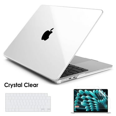 AYAMAYA MacBook Case for Air 15 inch 2024 2023 M2 A2941 M3 A3114, Laptop Hard Shell Case+Keyboard Cover+Screen Protector for Mac Air 15.3 in (Clear)