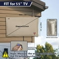thumbnail image 1 of AYAMAYA Outdoor TV Cover 600D Waterproof Screen Protector 43" 50" 55" 65" 65" Ultra-Thin, 1 of 8