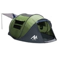thumbnail image 1 of AYAMAYA Pop Up Tent 4 Person Tents for Camping with Skylight Waterproof Family Tent with Removable Rainfly Automatic Setup in Second 2 Doors & Side Windows 3-4 People Instant Easy P, 1 of 8