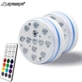 thumbnail image 1 of AYAMAYA Submersible 13 LED Pool Light for Inground Pool, Waterproof Underwater Lights with Remote Control & Suction Cups, Magnetic Pool Lights for Bathtub Swimming Pool Home Party [2 PACK], 1 of 11