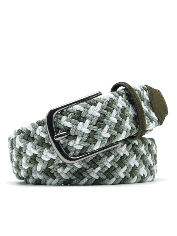 Men's Braided Stretch Golf Belt – Elastic Woven Belt