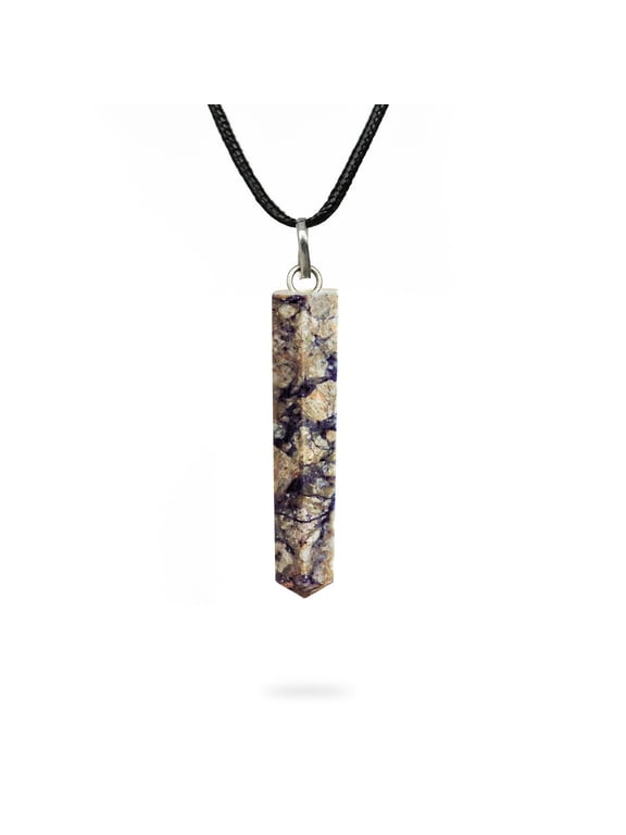 AYANA Rare Charoite Necklace - Sagittarius Zodiac Sign, Lavender & Purple Jewelry for Women, Genuine Charoite Stone Pendant - Crystal Gifts for Women
