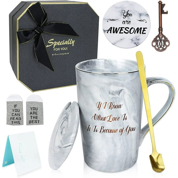 AYAOQIAN Coffee Mug Coffee Tea Cup 14oz 420ml Ideas Gift Appreciation Present for Friend Birthday Gifts