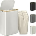 thumbnail image 1 of AYAOQIANG 160L Laundry Hamper with Lid,Collapsible Laundry Baskets with 3 Removable Liners Portable Dirty Clothes Hamper for Bathroom, Bedroom, Toys Storage White, 1 of 7