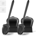 thumbnail image 1 of AYAOQIANG 2 Pack Toilet Brush with Ventilated Drying Holder, Silicone Toilet Bowl Brush Bathroom Cleaning Bowl Brush Kit Sturdy Cleaning Toilet Brush Black, 1 of 7