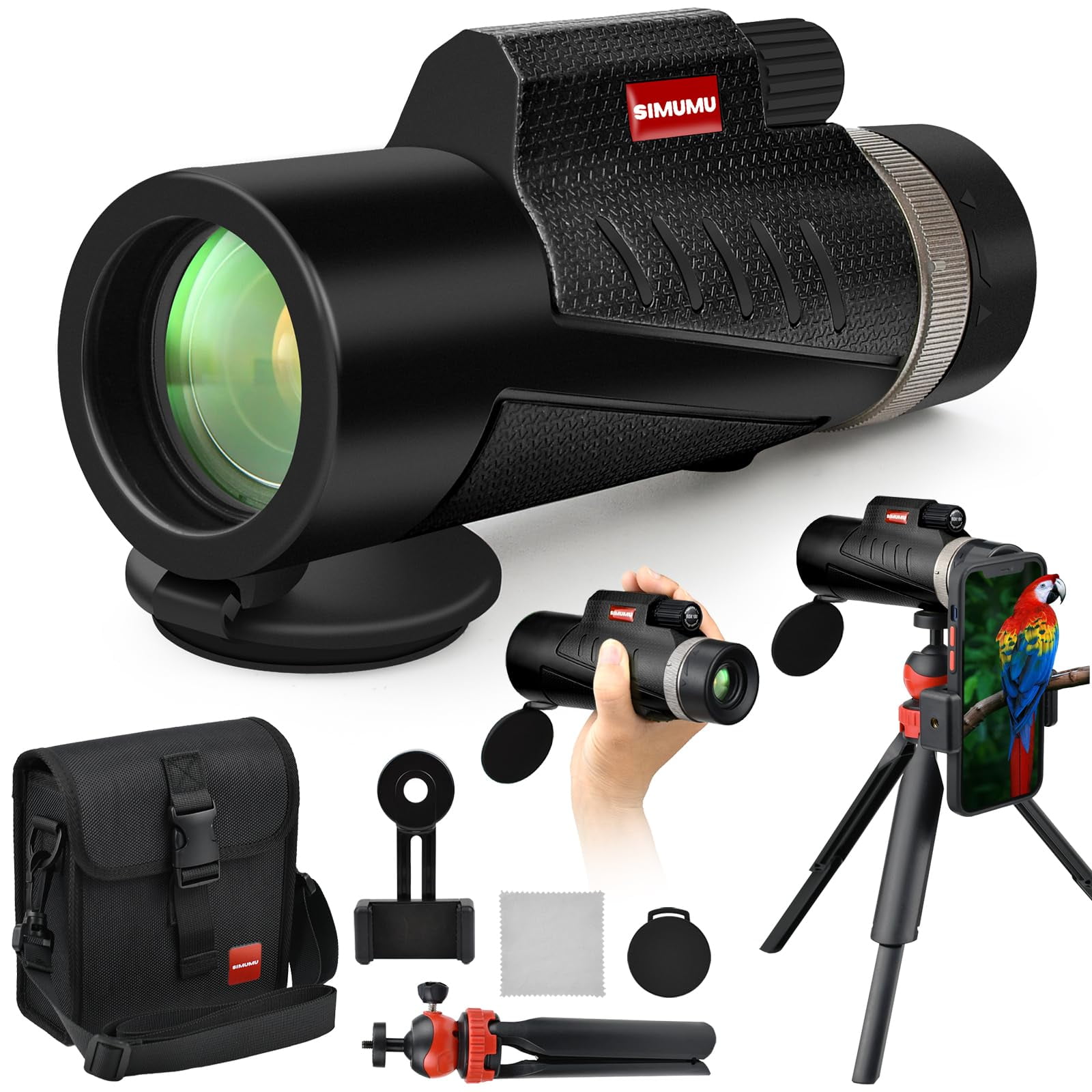 AYAOQIANG 20x50 High Powered Binoculars for Adults, Waterproof Compact Binoculars with Low Light Vision for Bird Watching Hunting Football Games Travel Stargazing Cruise with Carrying Bag