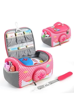 Carrying Case Compatible for Story Dream Machine Books Starter Set, Storage Carrier Bag for Littles Character Collection Pink
