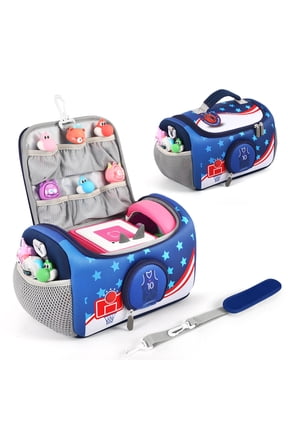 Carrying Case for Toniebox Starter Set Storage Carrier Bag for Toniesbox Audio Player Carrying Box for Kids Toniebox Accessories Blue