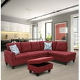 thumbnail image 1 of AYCP Furniture Sectional Sofa 3 Pieces L-Shape Sectional Sofa Set, 1 of 5