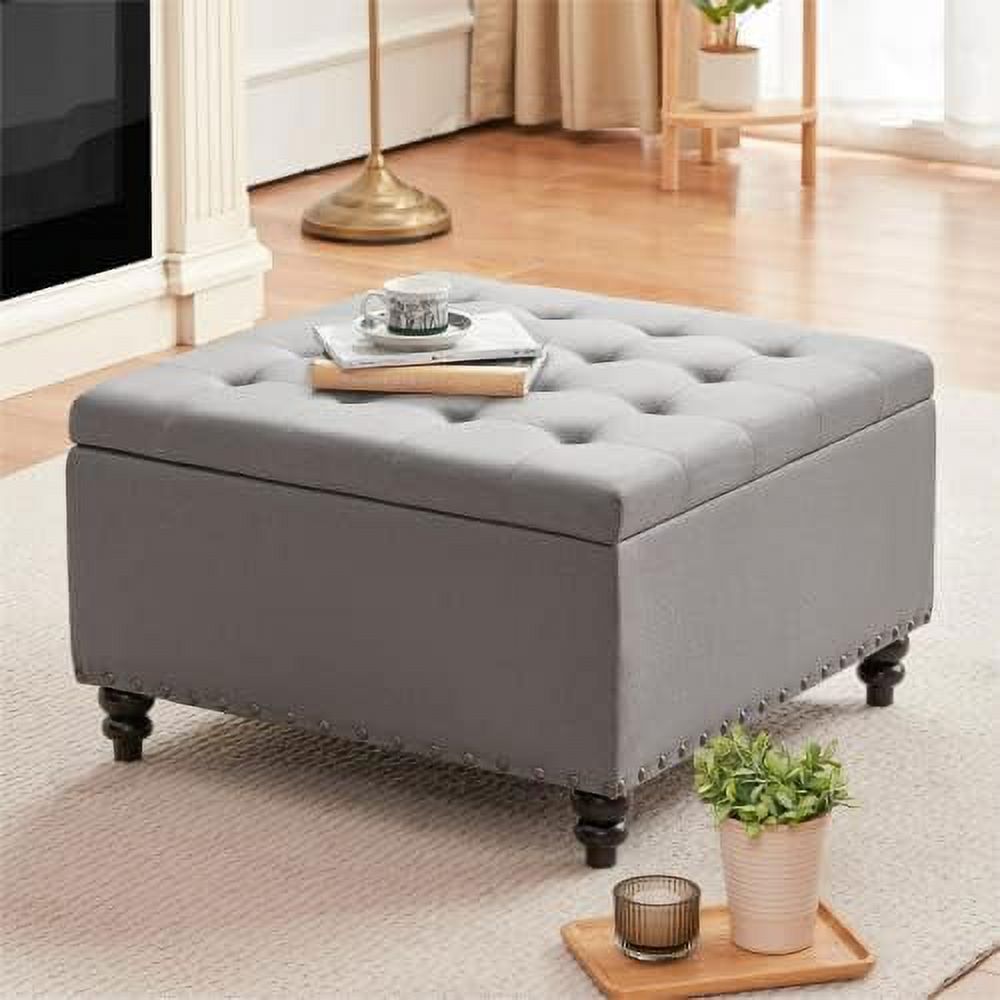 AYFDEGT Square Ottoman Ottoman Coffee Table with Oversized Ottoman ...