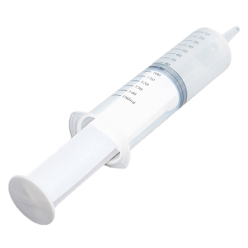 AYFFDIYI 1pcs Large Plastic Syringe Measuring Nutrient Sterile Reusable Liquid Foods Feed