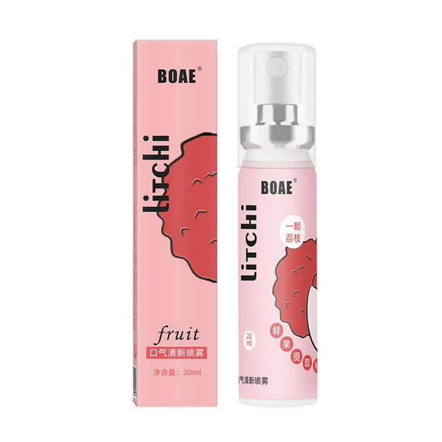 AYFFDIYI 20ml Fruity Breath Refreshing Spray Grape orange peaches lychees Q2G9
